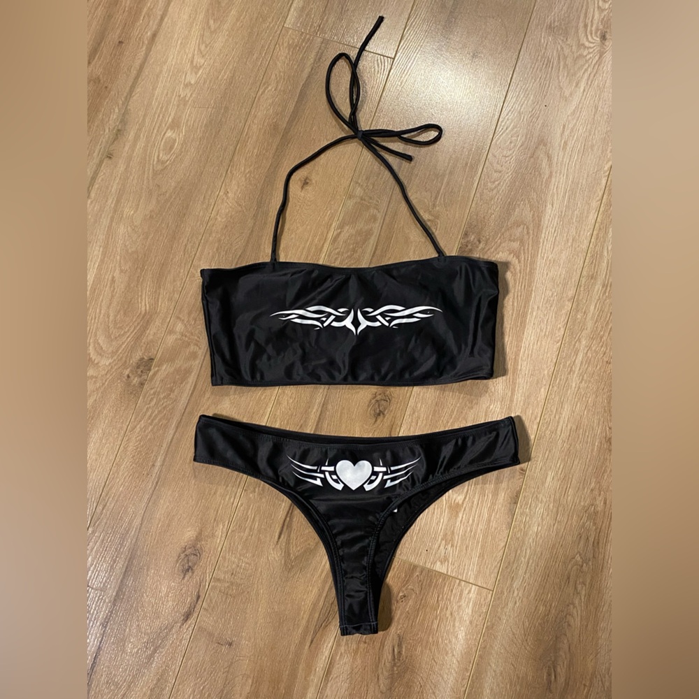 DELIA’s locked and loaded bikini set